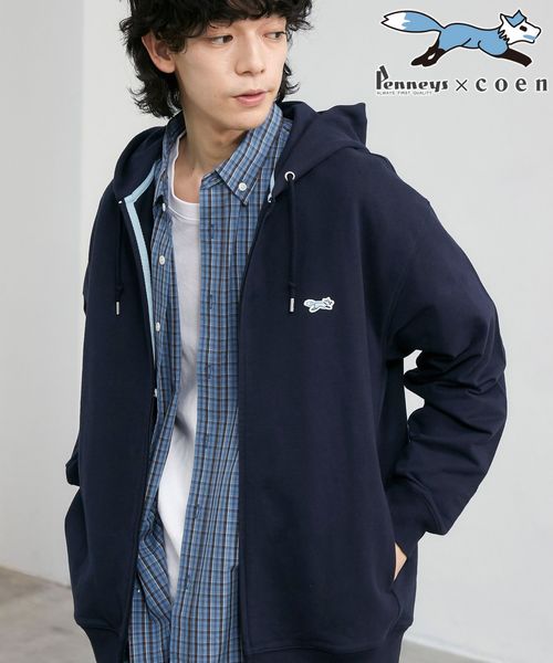 Penneys（ぺニーズ）別注クリアコットンジップアップパーカー