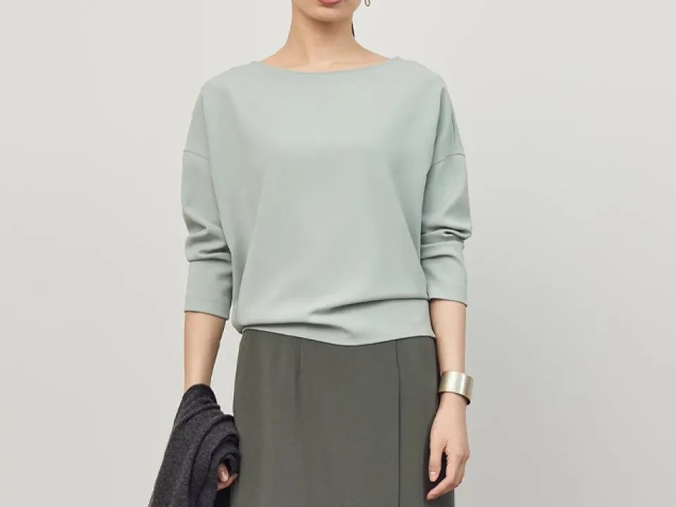 シルクストレッチボウタイブラウス SOÉJU（ソージュ）