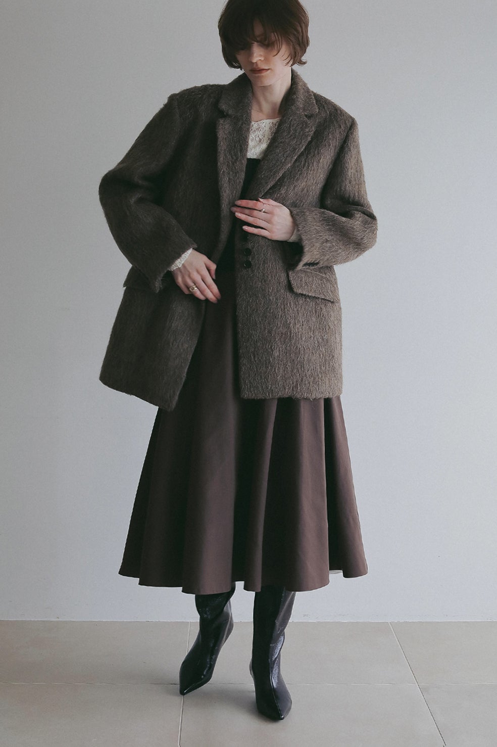 SHAGGY TAILORED OVER JACKET｜OUTER(アウター)｜MANOF OFFICIAL