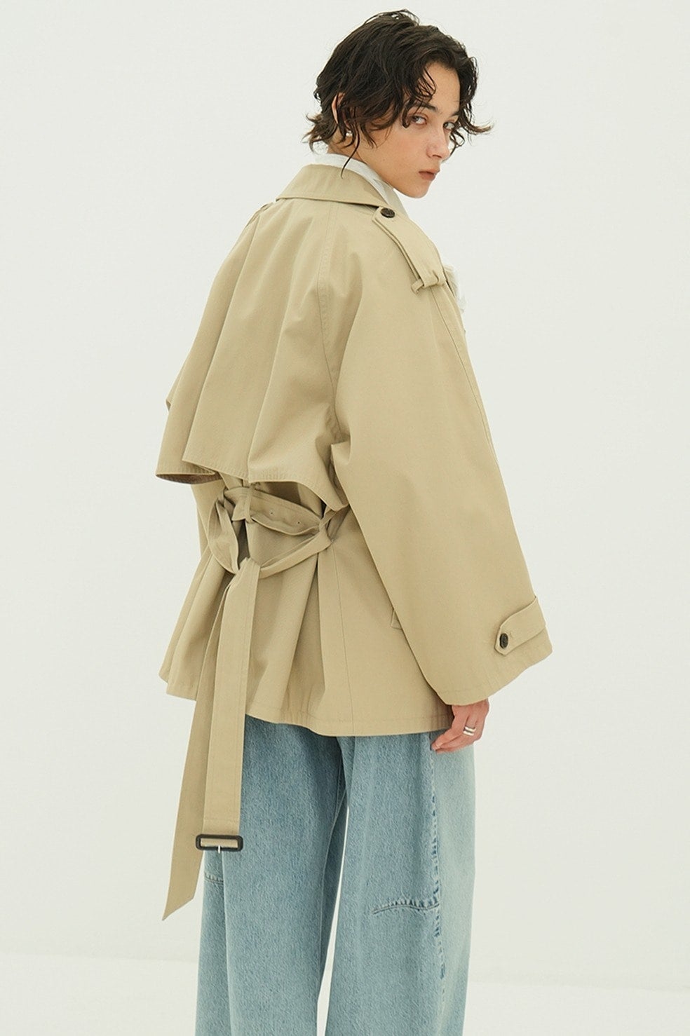 OVER SHORT TRENCH COAT｜OUTER(アウター)｜CLANE OFFICIAL ONLINE STORE