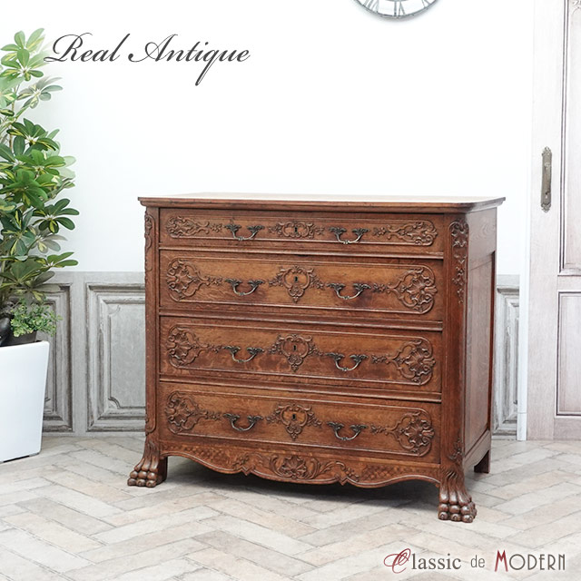 1900年頃 オーク材 フランス アンティーク・チェスト antique63698