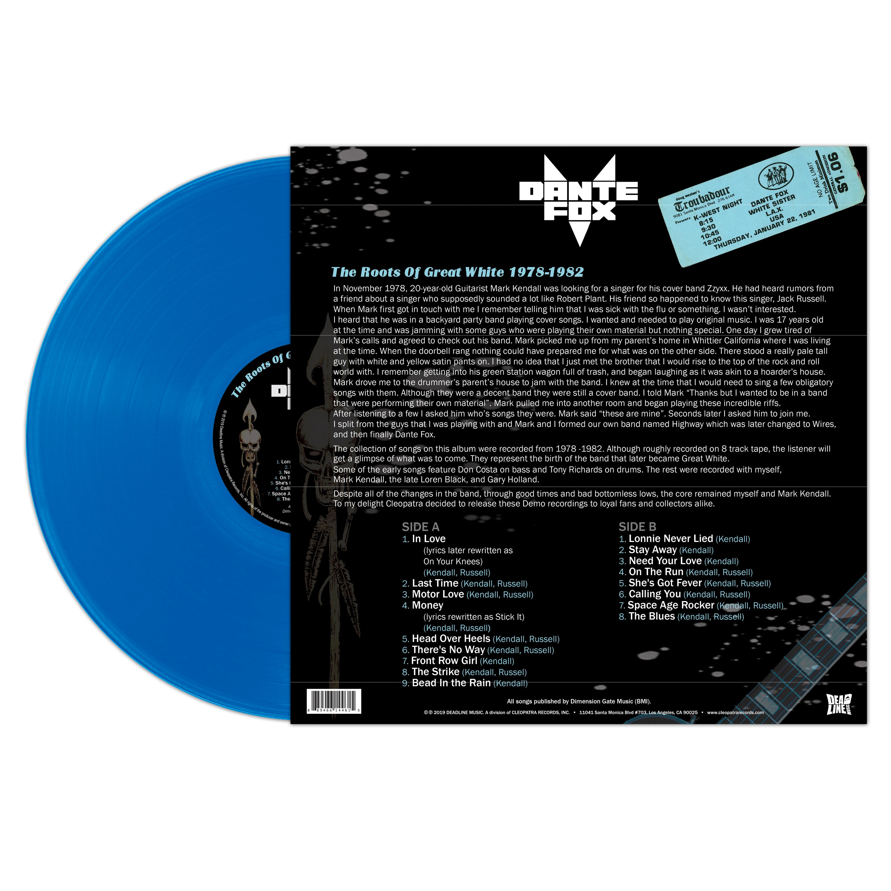 Dante Fox - The Roots of Great White 1978-1982 (Limited Edition