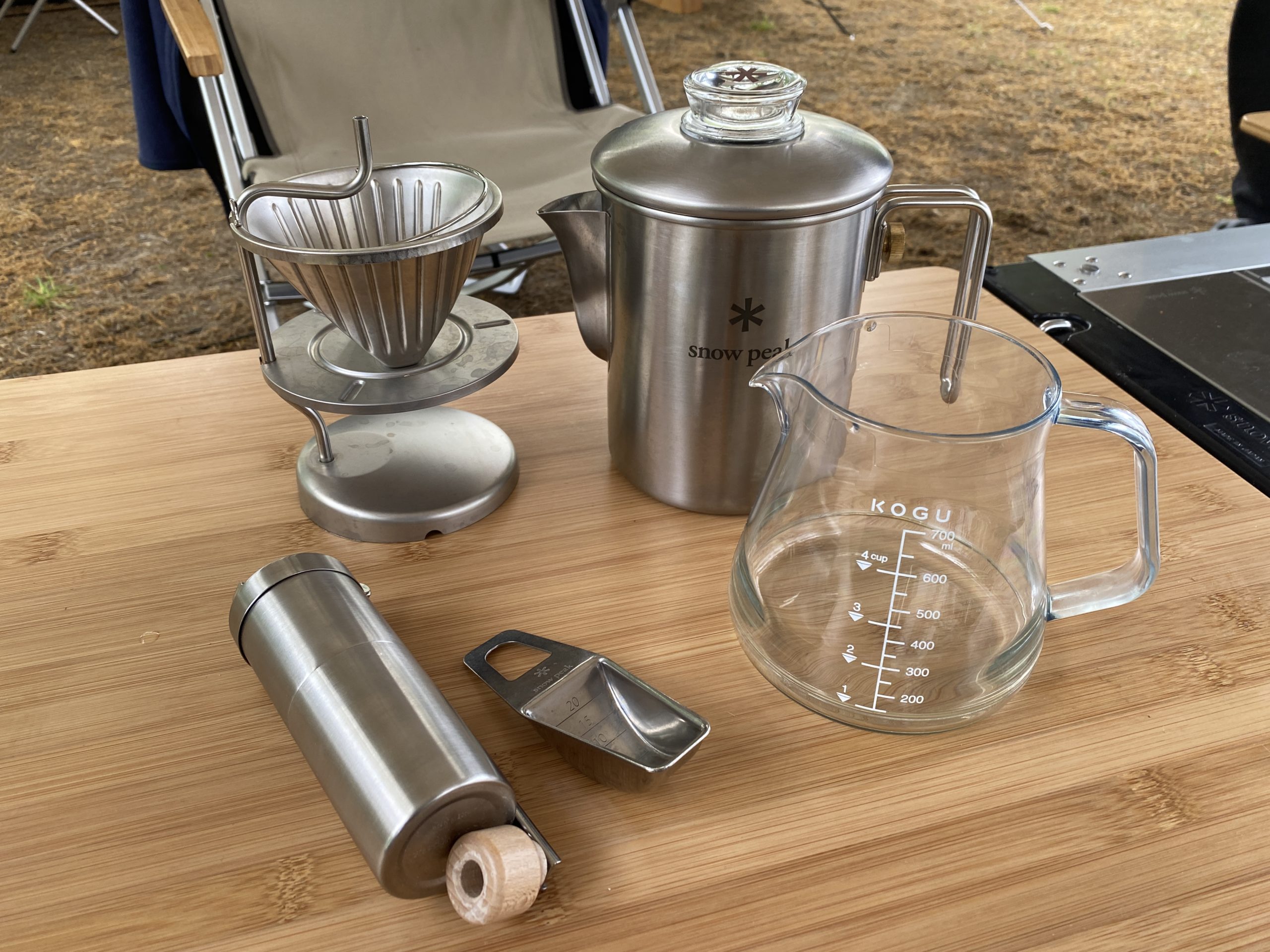 パーコレーターとペーパードリップどっちも試してみた。「スノーピーク