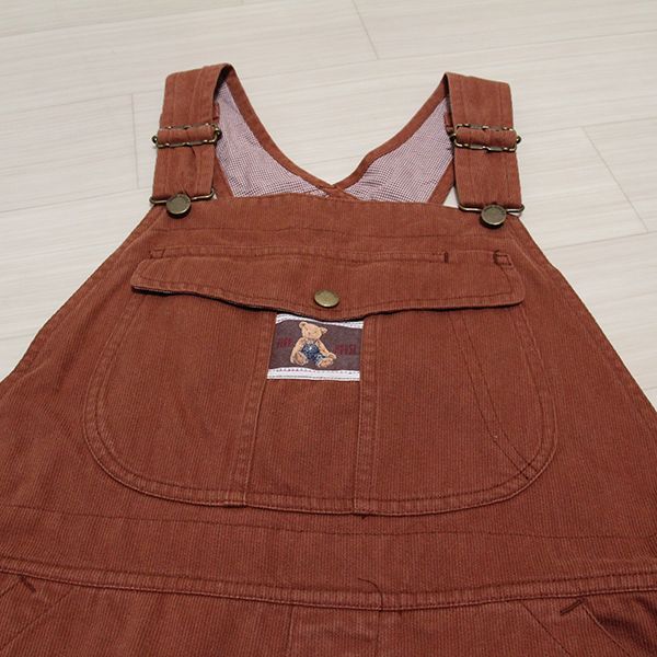 茶ペアくま刺繍オーバーオール - ピンクハウス通販｜リサイクル
