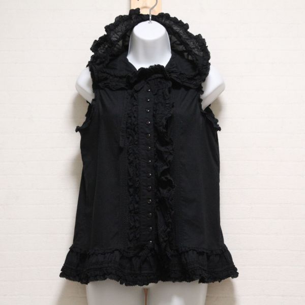 黒うさ耳フード付きローンオーバーブラウス - ピンクハウス通販