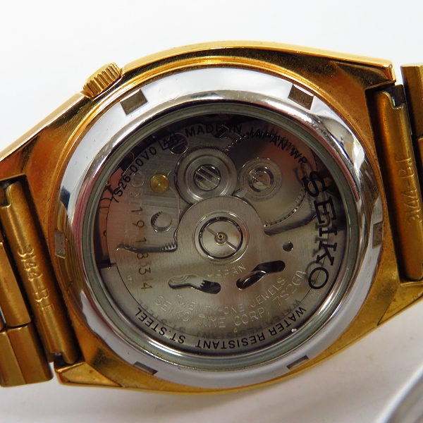 SEIKO/セイコー 5 デイデイト 裏スケ 自動巻き/腕時計 7S26-00V0の買取