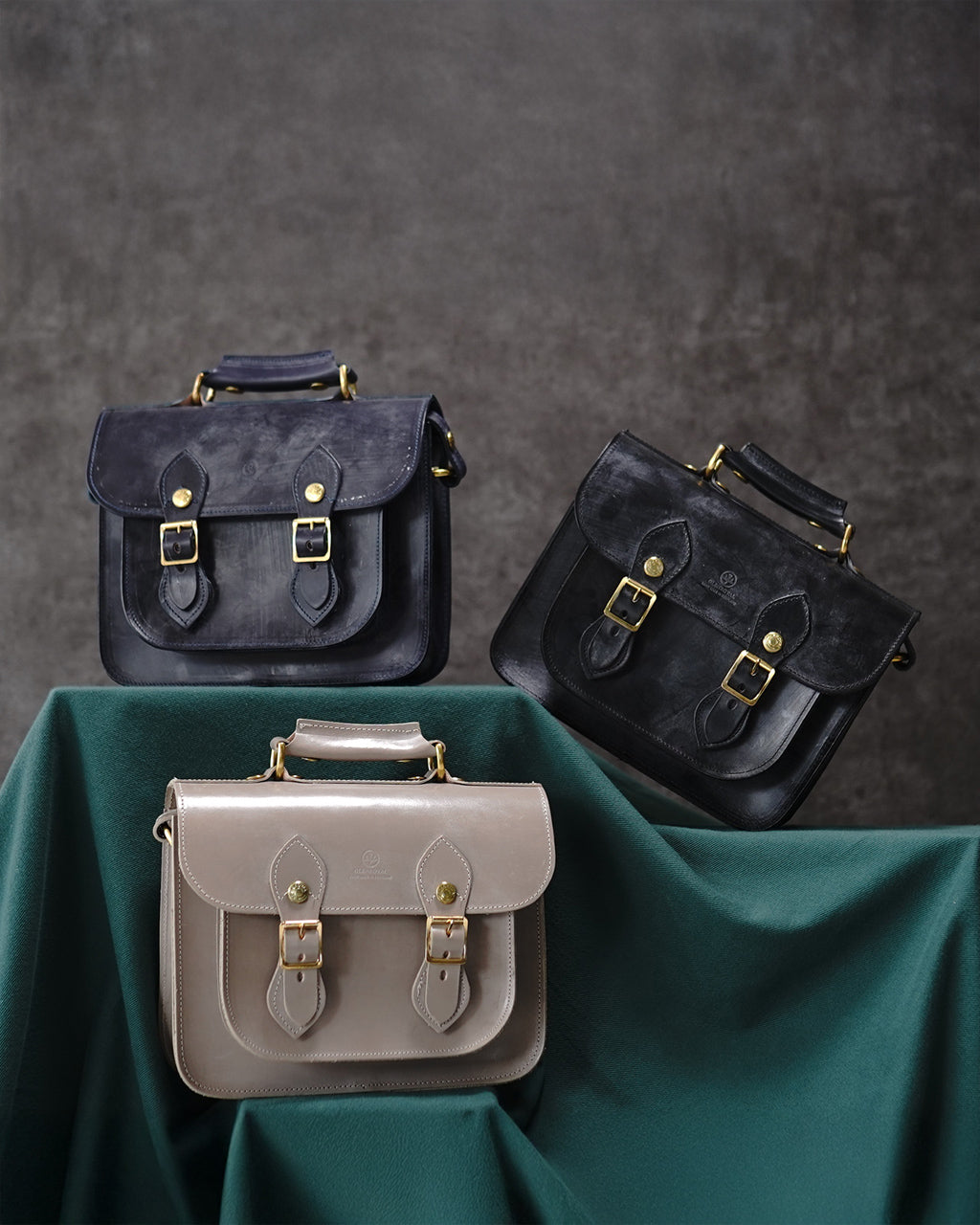 GLENROYAL ブライドルレザー サッチェルバッグ ショルダーバッグ