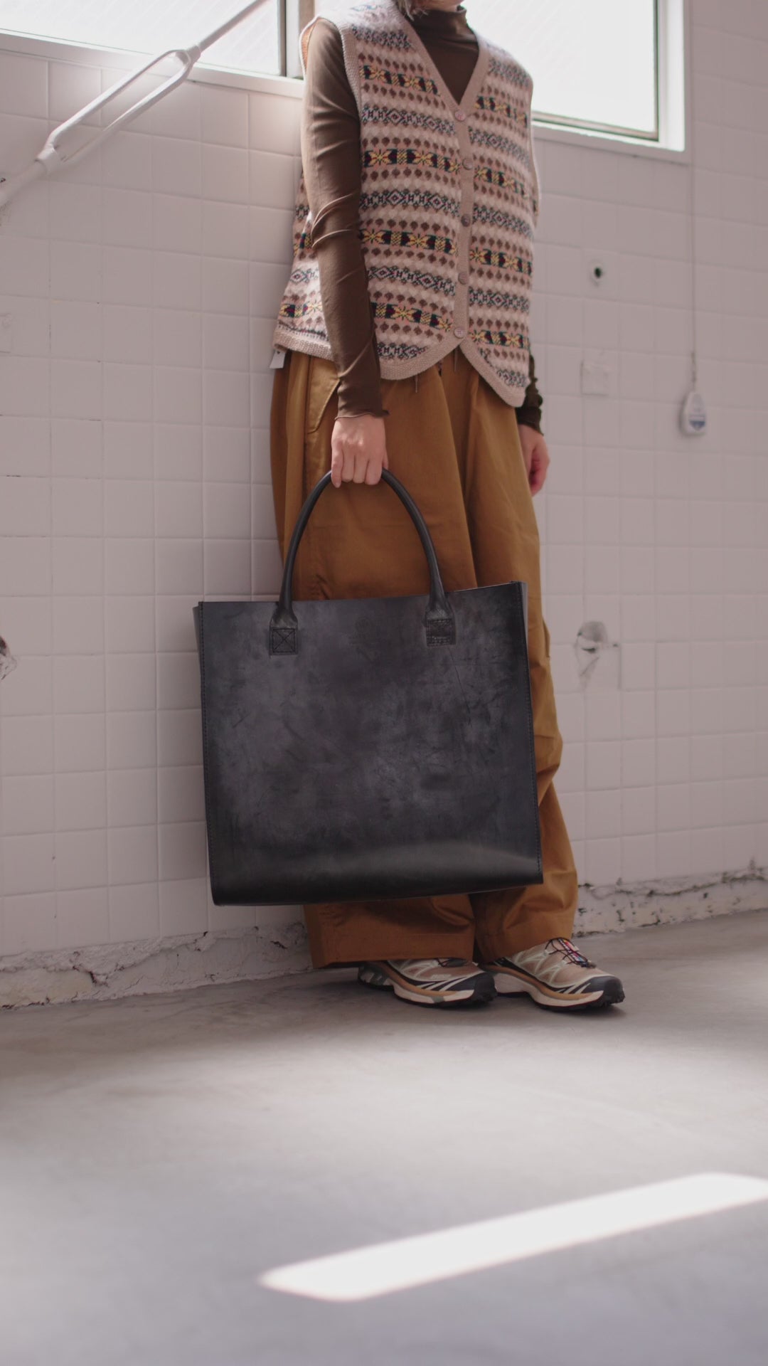 GLENROYAL ブライドルレザー ビッグ トートバッグ 01-3792