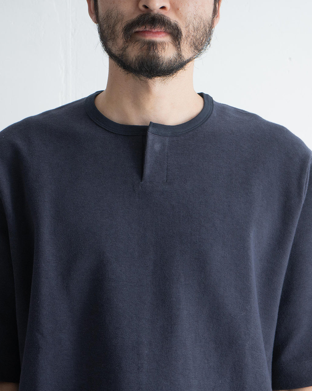 RAKINES ラキネス ヘンリーネック パイル Tシャツ コットン 半袖