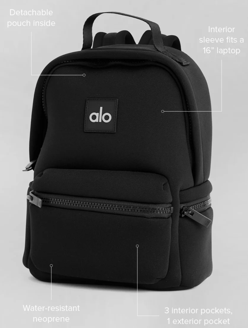 Alo Yoga Stow Backpack Black New With Tags 17.6L – Crown One Clothing