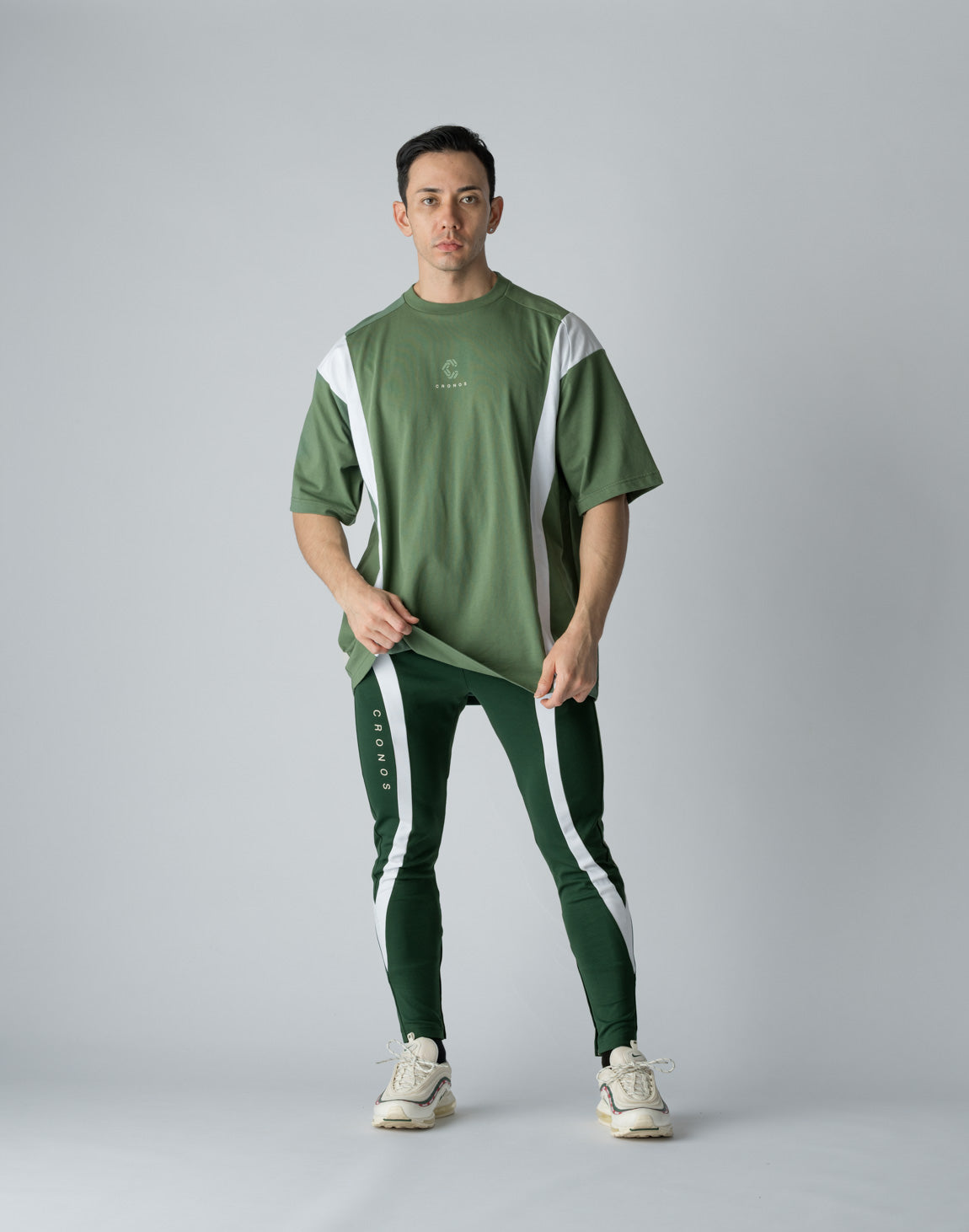 CRONOS BOTHSIDE SWITCHING LONGPANTS【GREEN】