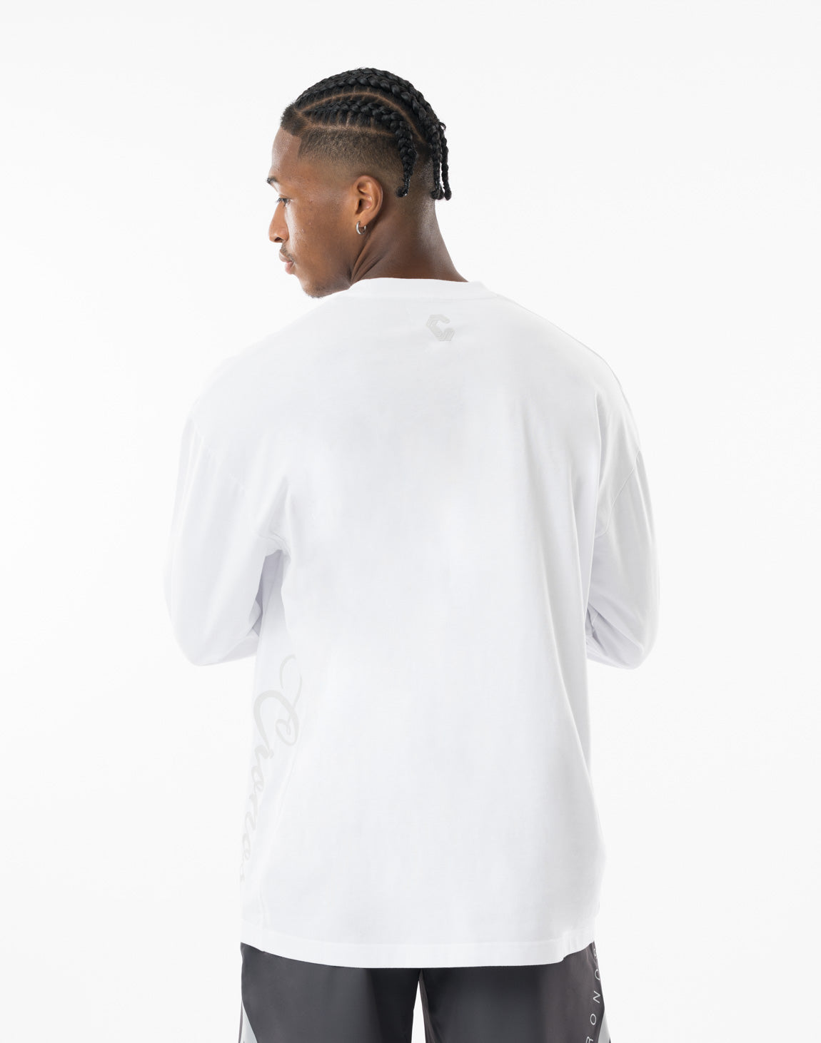 CRONOS SCRIPT SIDE L/S TEE 【WHITE】