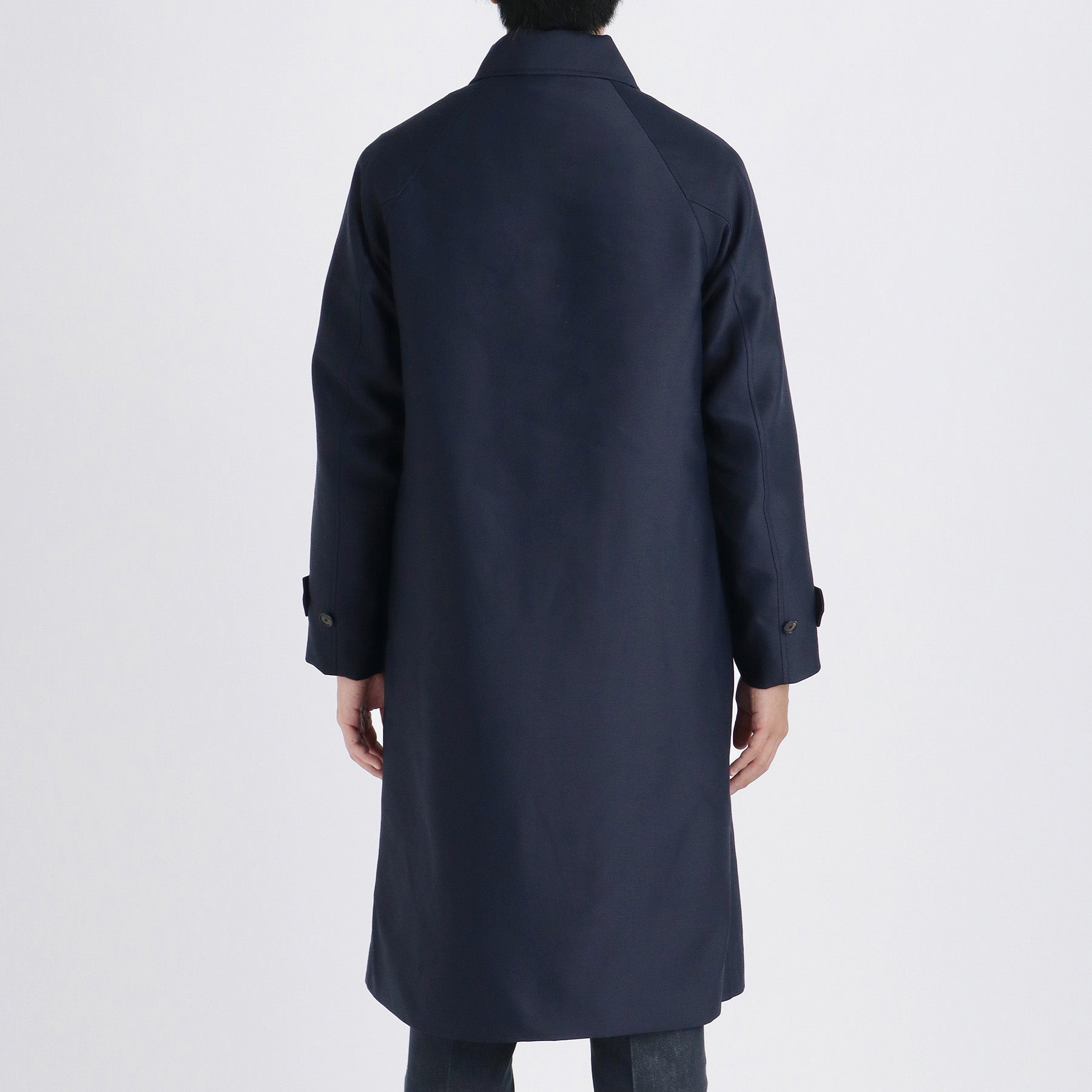 シルクウールバルカラーコート ネイビー | ＋CLOTHET ONLINE