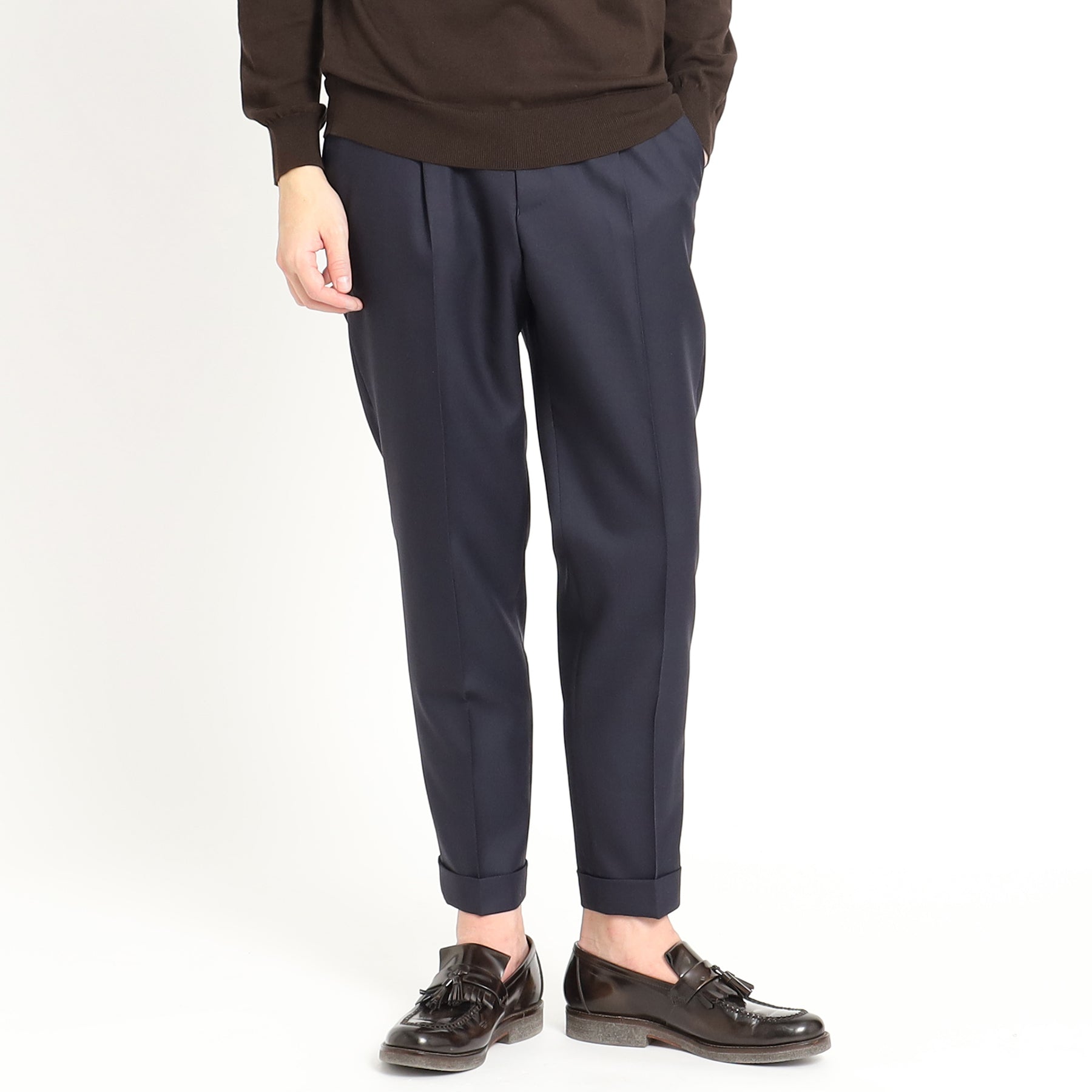 テックウールツイル イージートラウザー ネイビー | ＋CLOTHET ONLINE
