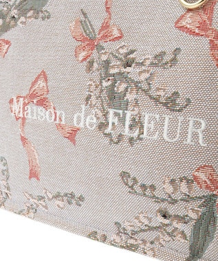 すずらん柄ゴブラン2Wayスクエアトート / Maison de FLEUR