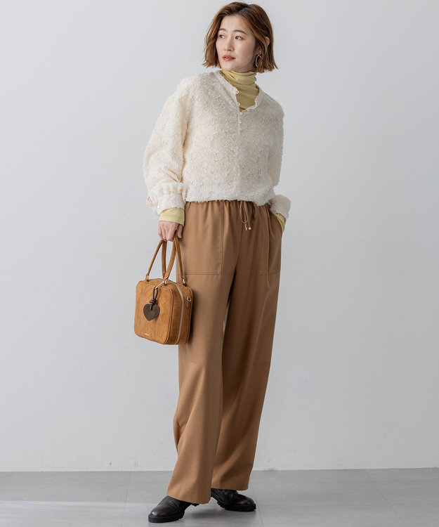 洗える】シアーカットジャカード ブラウス / 23区 | ファッション通販