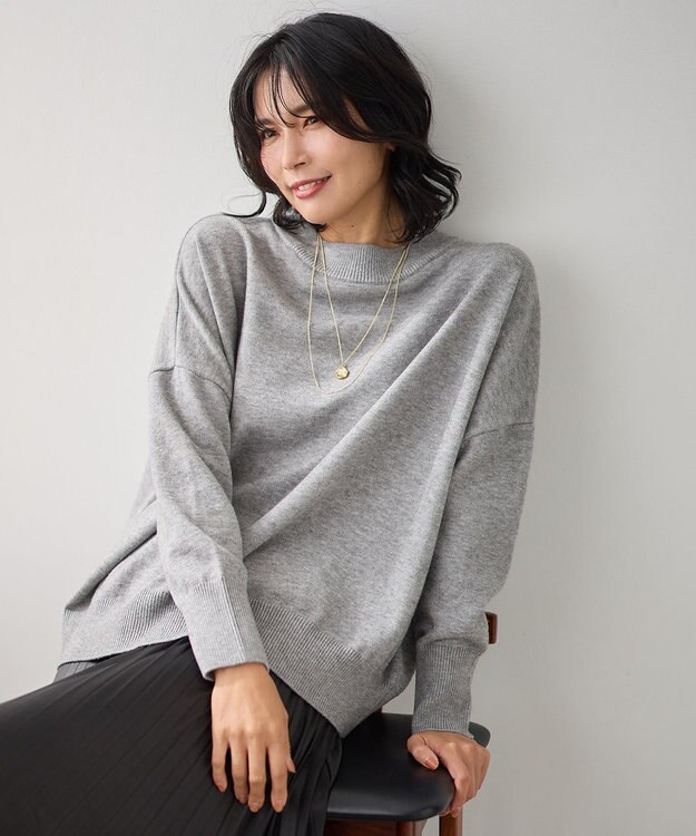 6色展開】ムースタッチボクシーニット / ANY | ファッション通販