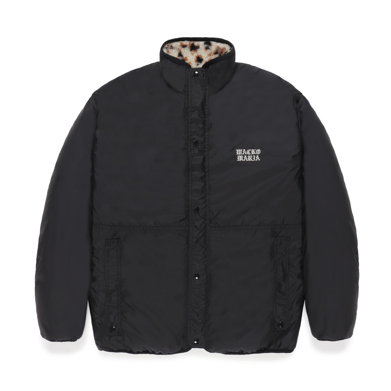 リバーシブルレオパードボアフリースジャケット 24FW-WMO-OD03