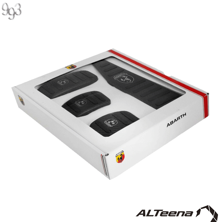 ABARTH500系ブラックカーボンペダルセット 左ハンドルMT専用｜LOCK