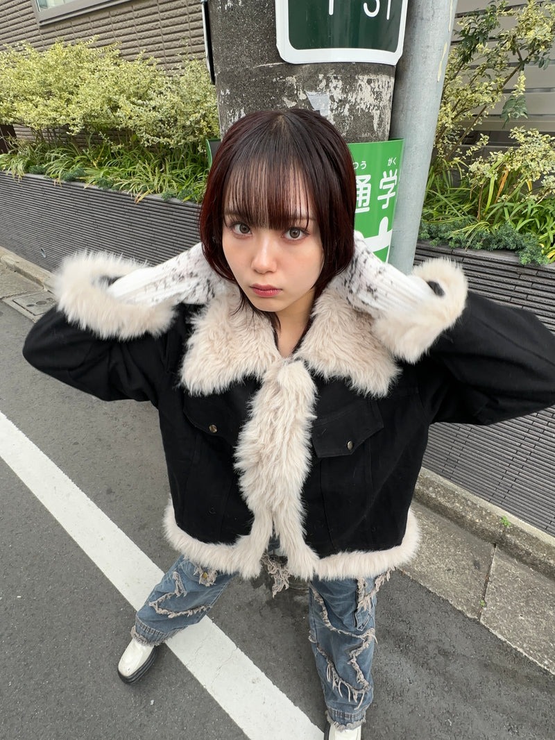 Y2Kボアジャケット DPA20320 – CRAMMY