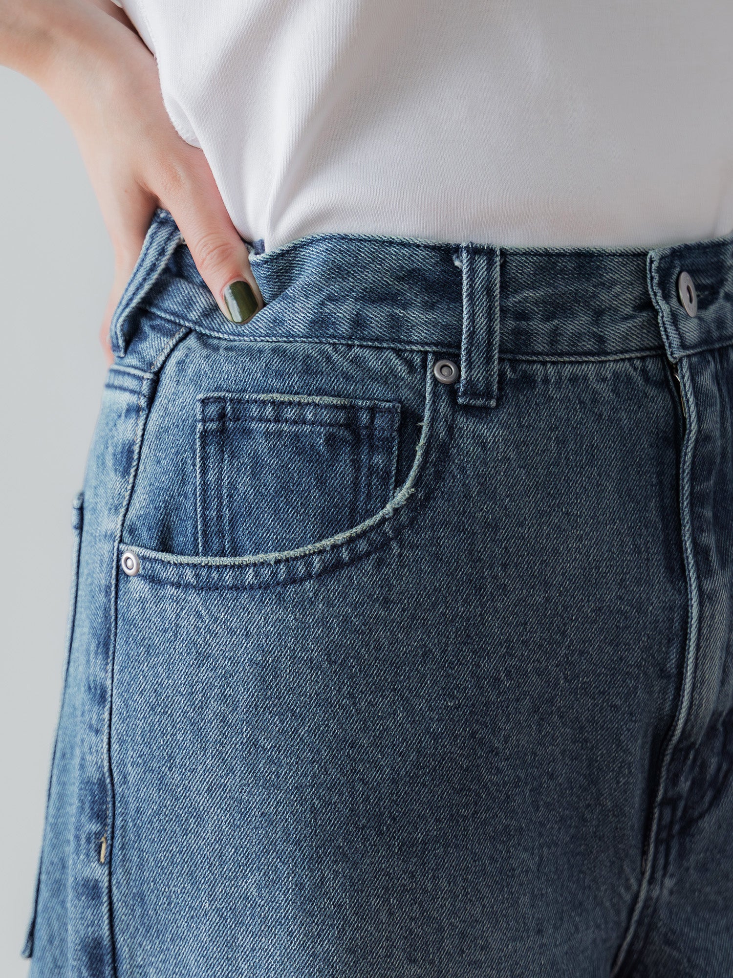 crewre online store / アジャスタブルIラインデニムパンツ