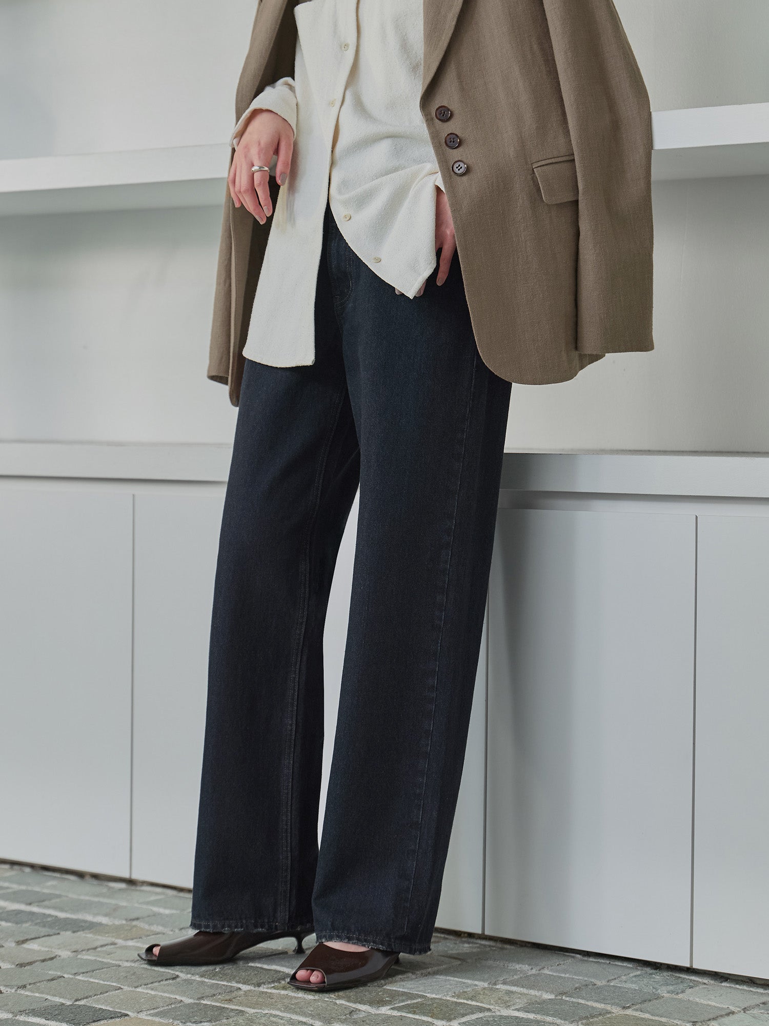 crewre online store / アジャスタブルIラインデニムパンツ