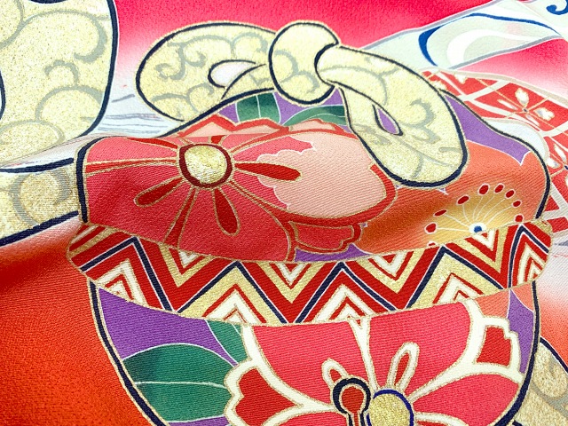 ≪ちょっと訳あり≫ お宮参り 女の子 着物 友禅 正絹 赤ちゃんのお祝い