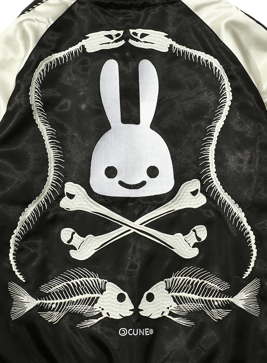 骨スカジャン｜ウサギがいる｜CUNE ONLINE STORE