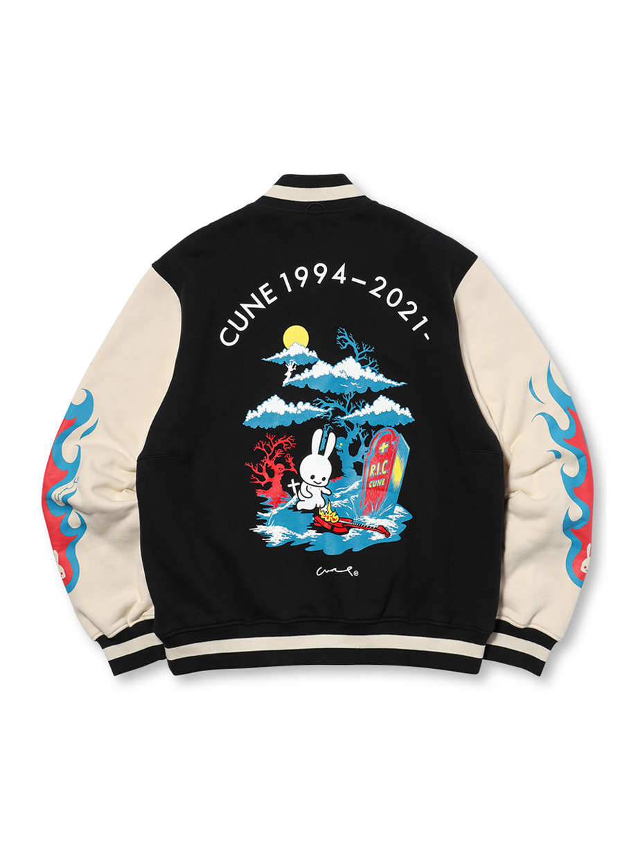 27周年スウェットスタジャン｜ウサギがいる｜CUNE ONLINE STORE