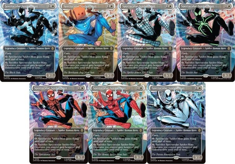 MTG】スパイダーマンのコレクターブースター限定カードはこれだけある