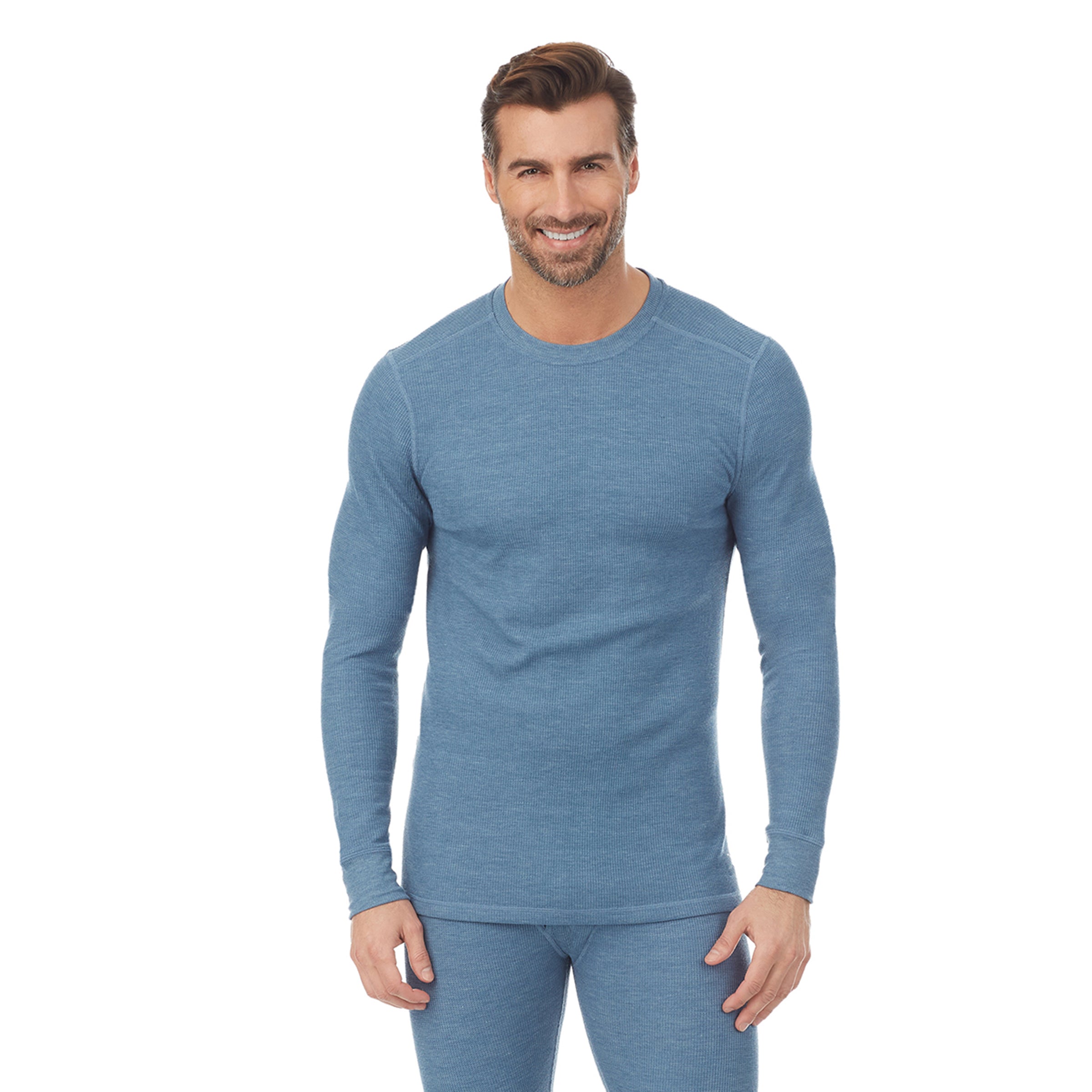 Waffle Thermal Long Sleeve Crew BIG & TALL – Cuddl Duds
