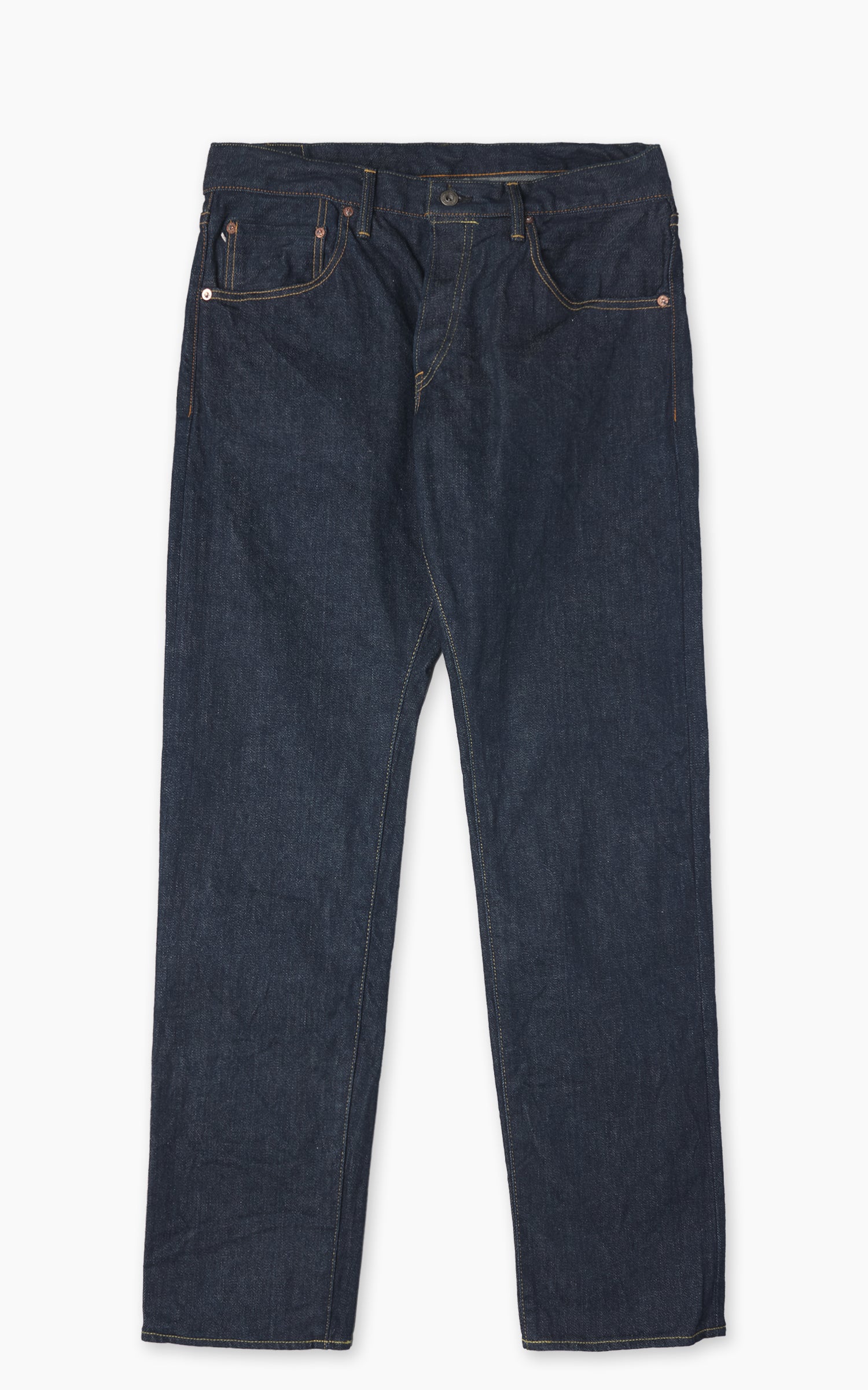 Auralee Botanical Dyed Selvedge Denim Pants Natural Brown