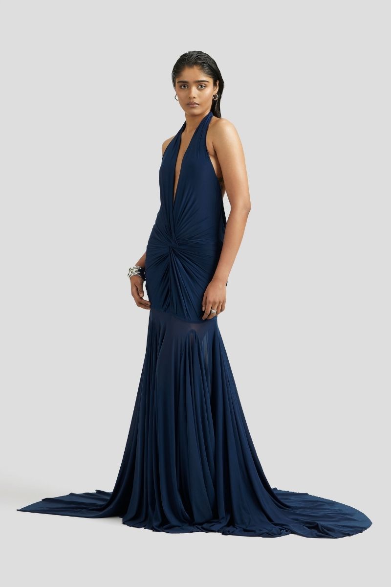 CHLOE MAXI DRESS IN NAVY BLUE | CULT MIA | Deme By Gabriella