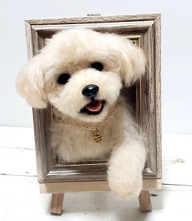 羊毛フェルト フレームプードル1day｜福岡県で習い事なら、JEUGIA