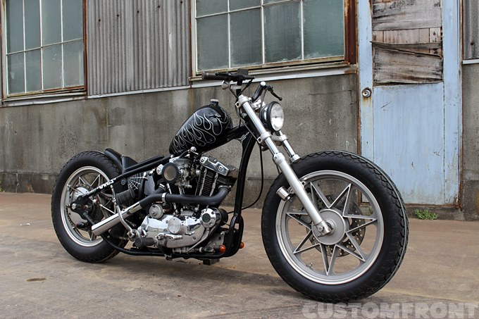 ハーレー アイアンショベル1974のカスタムチョッパー・HOLLIDAY GARAGE