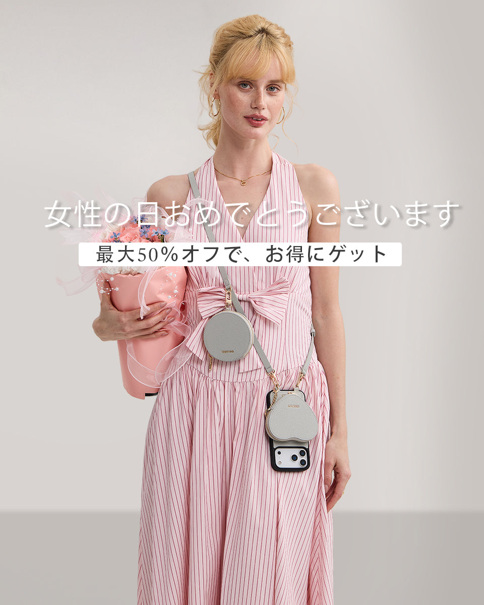 Custypeオリジナルクロスボディスマホケースセット（リストストラップ