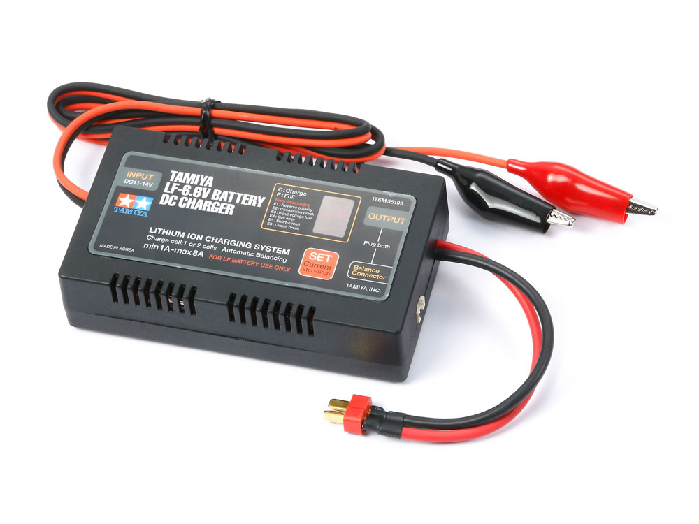 タミヤ バッテリーと充電器シリーズ タミヤ LF-6.6Vバッテリー DC充電