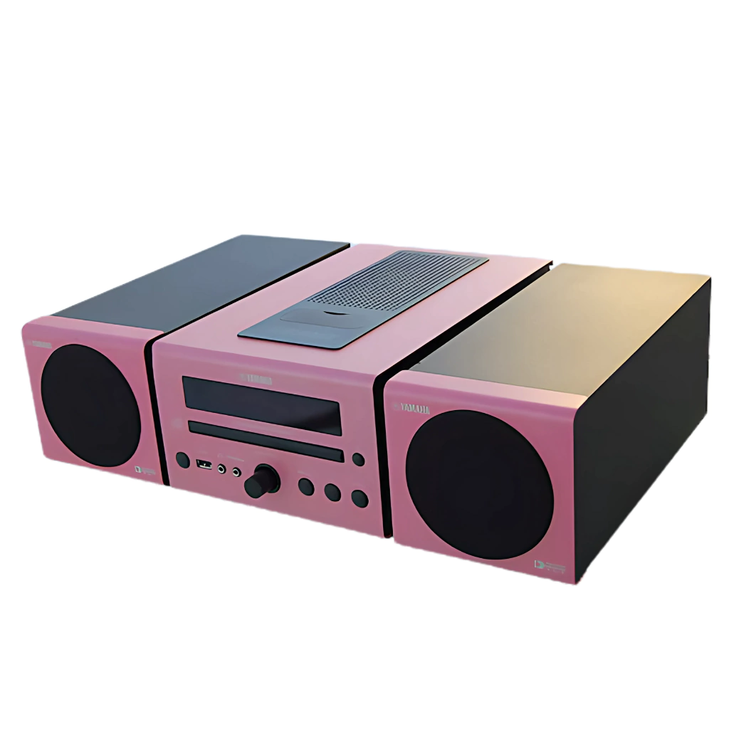 Sistema de Sonido Yamaha MCR/CRX-040 Pink CD/IPAD-Radio-USB-AUX