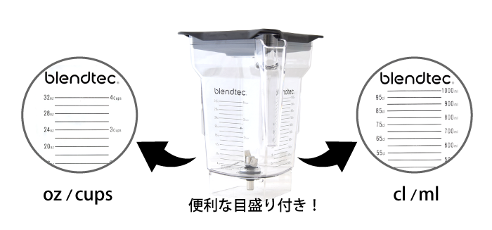Container with Lid for Blendtec Blender