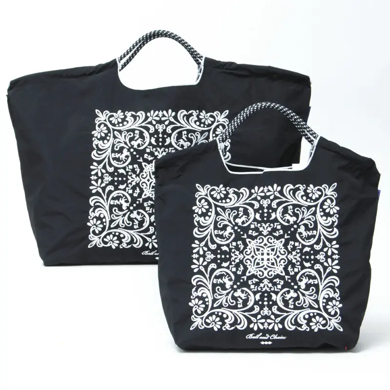 ボールアンドチェーン オリジナルのエコバッグ スカーフ ブラック