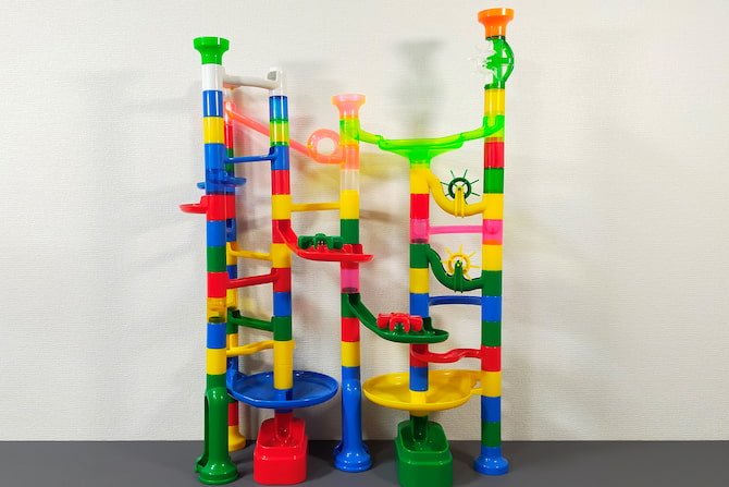 くみくみスロープの拡張セット「ボリュームアップセット」で遊んでみた