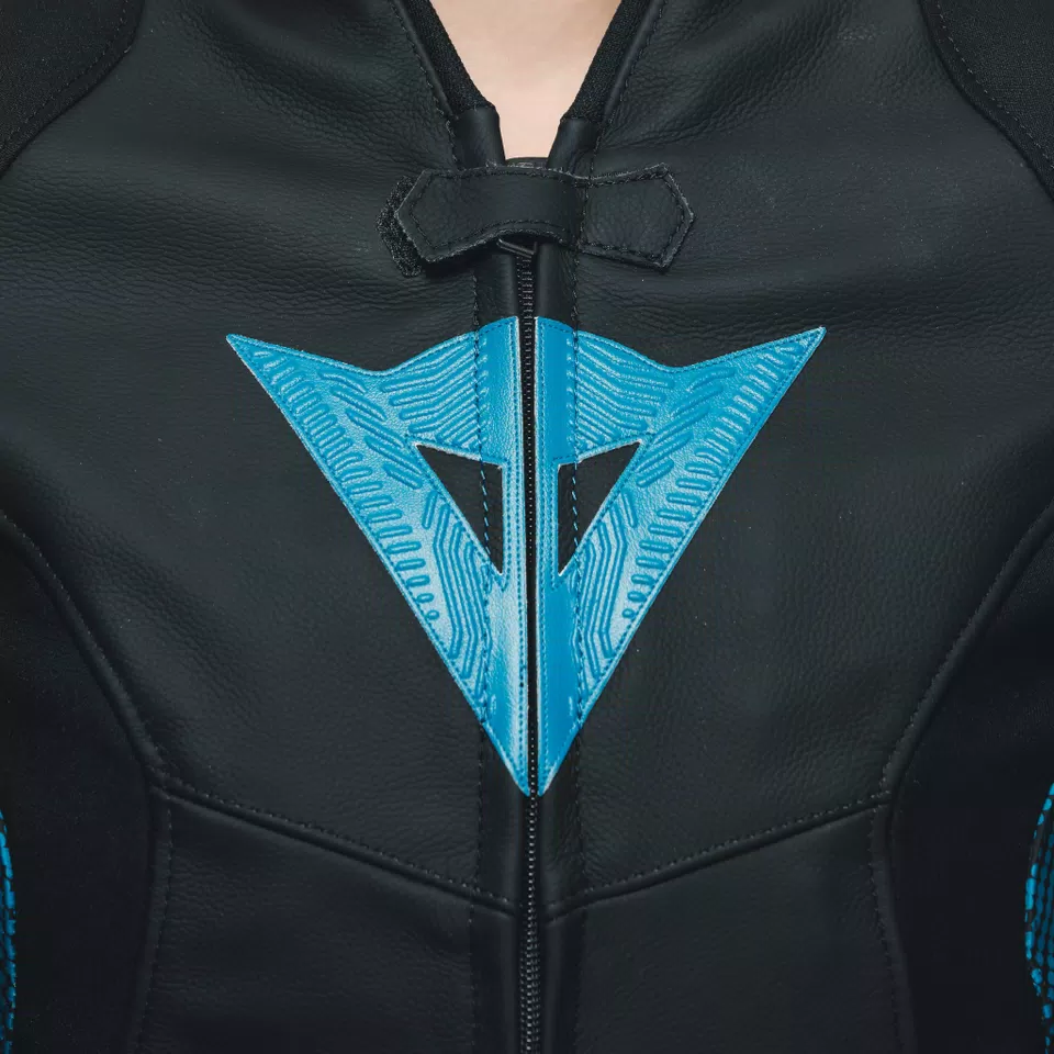AVRO 5 - WOMEN'S MOTORCYCLE LEATHER JACKET | BLACK/TEAL/ANTHRACITE