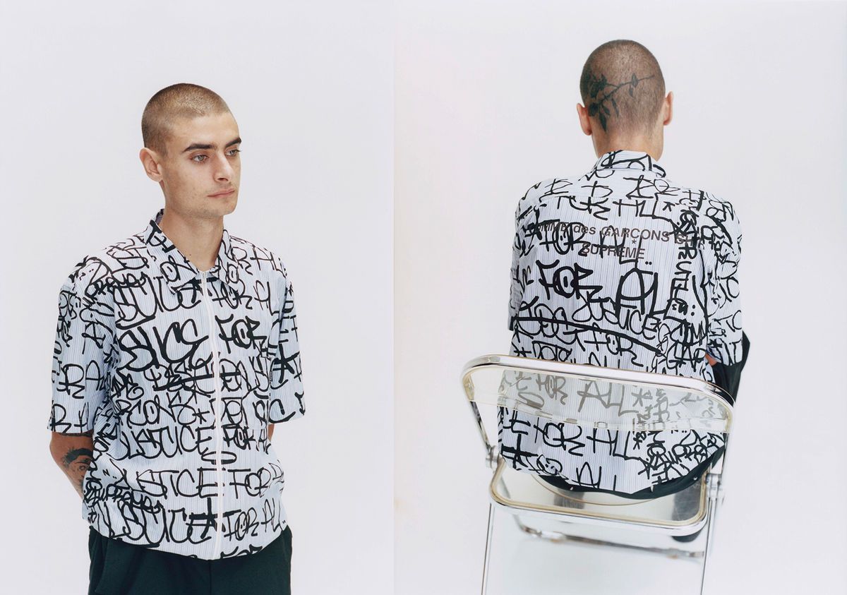 The new collaboration Supreme x COMME des GARÇONS SHIRT - nss magazine
