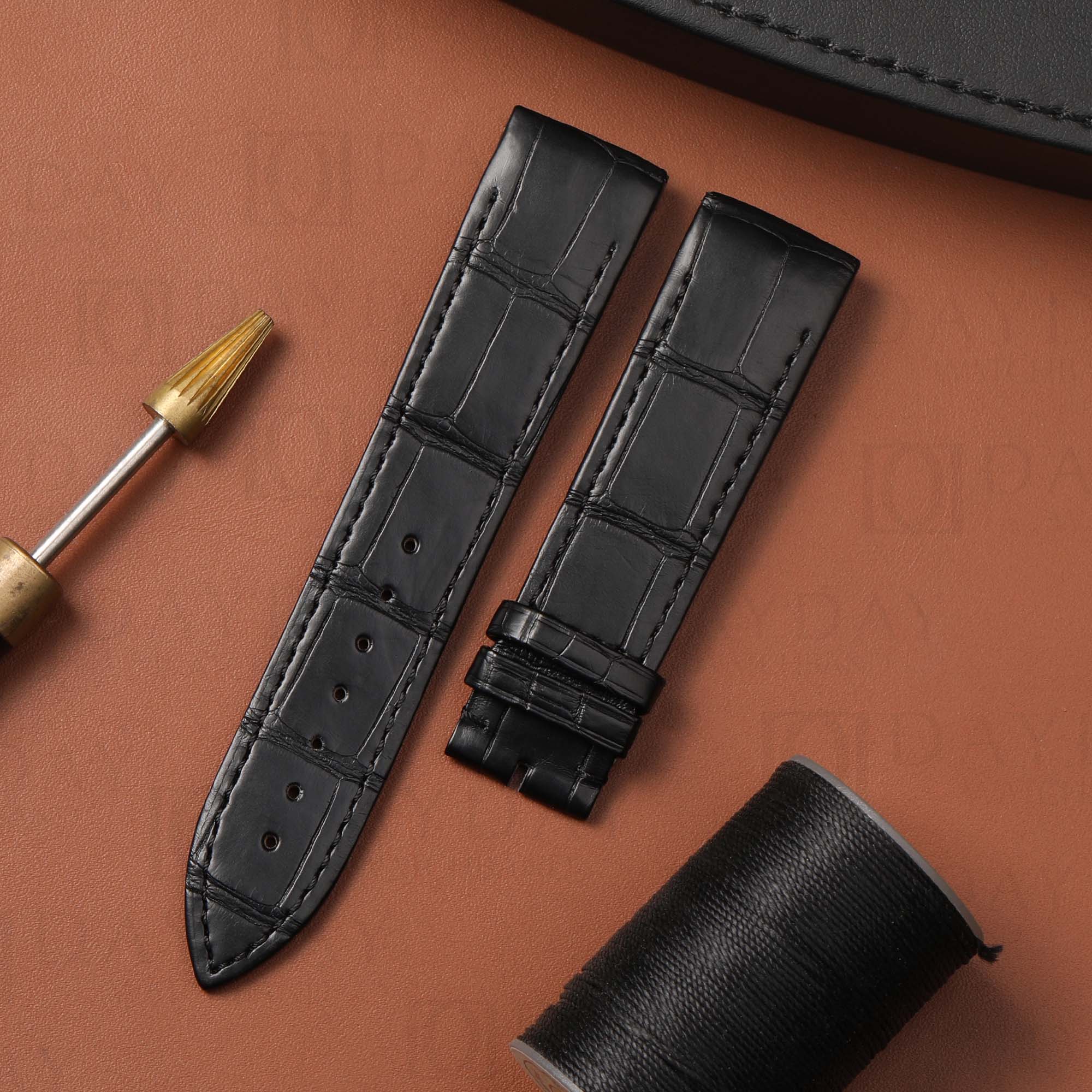 Custom Alligator Strap For Jaeger Lecoultre Reverso