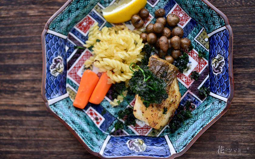 送料無料】 八角皿 石畳の図 5.5号 5枚セット / セット おつまみ 料理