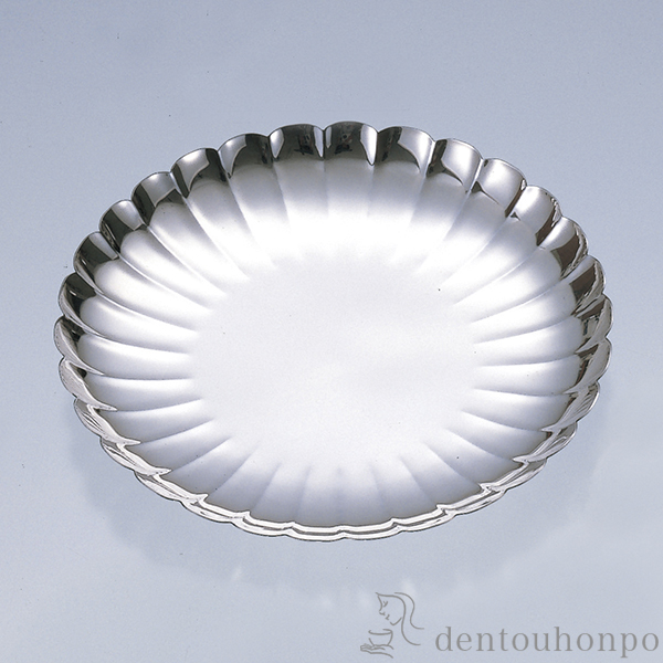 送料無料】 銀製 菊皿 C 7.0号 / 盛皿 プレート セット 食器
