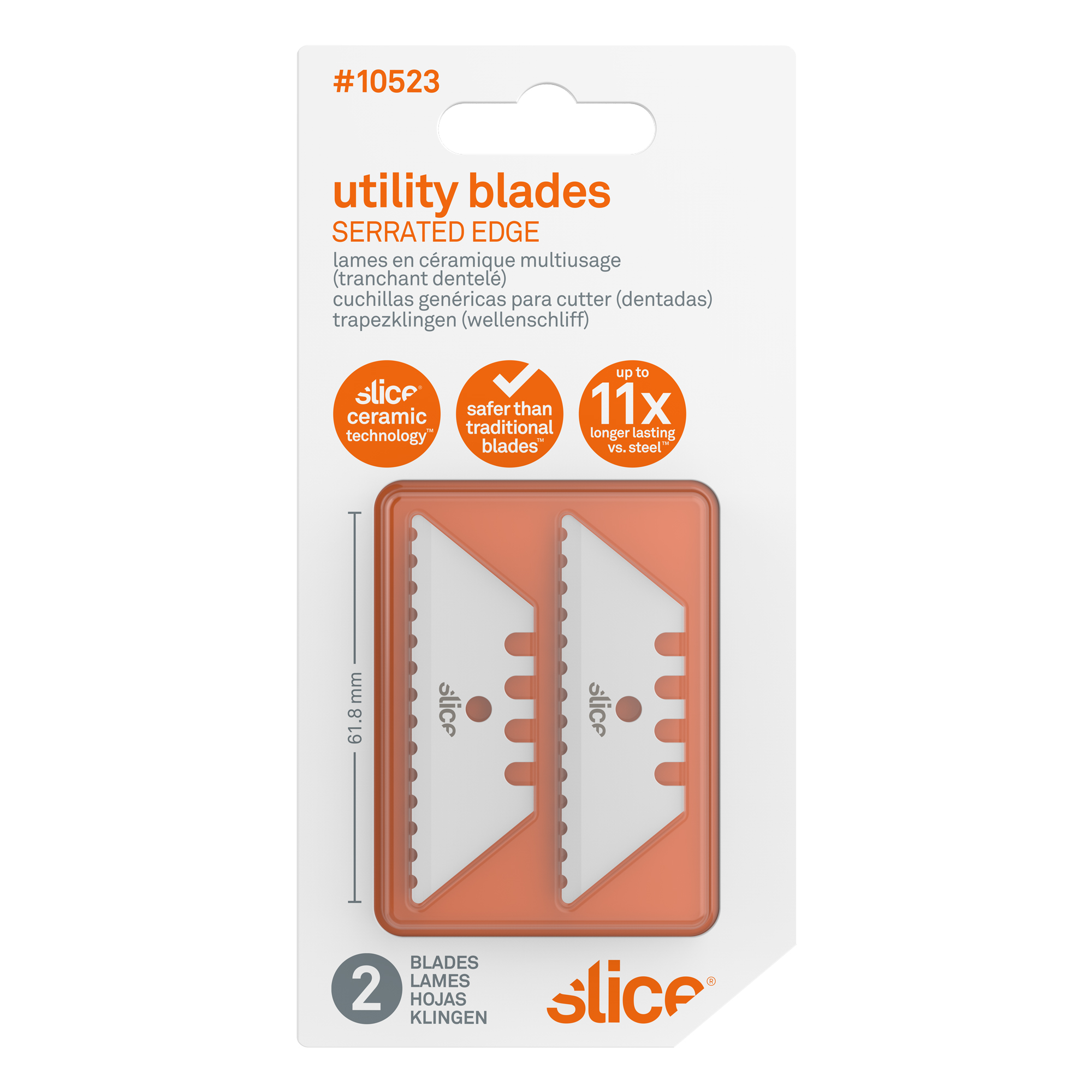 2110524 SLICE® UTILITY ROUNDED TIP CERAMIC BLADE REPLACEMENTS