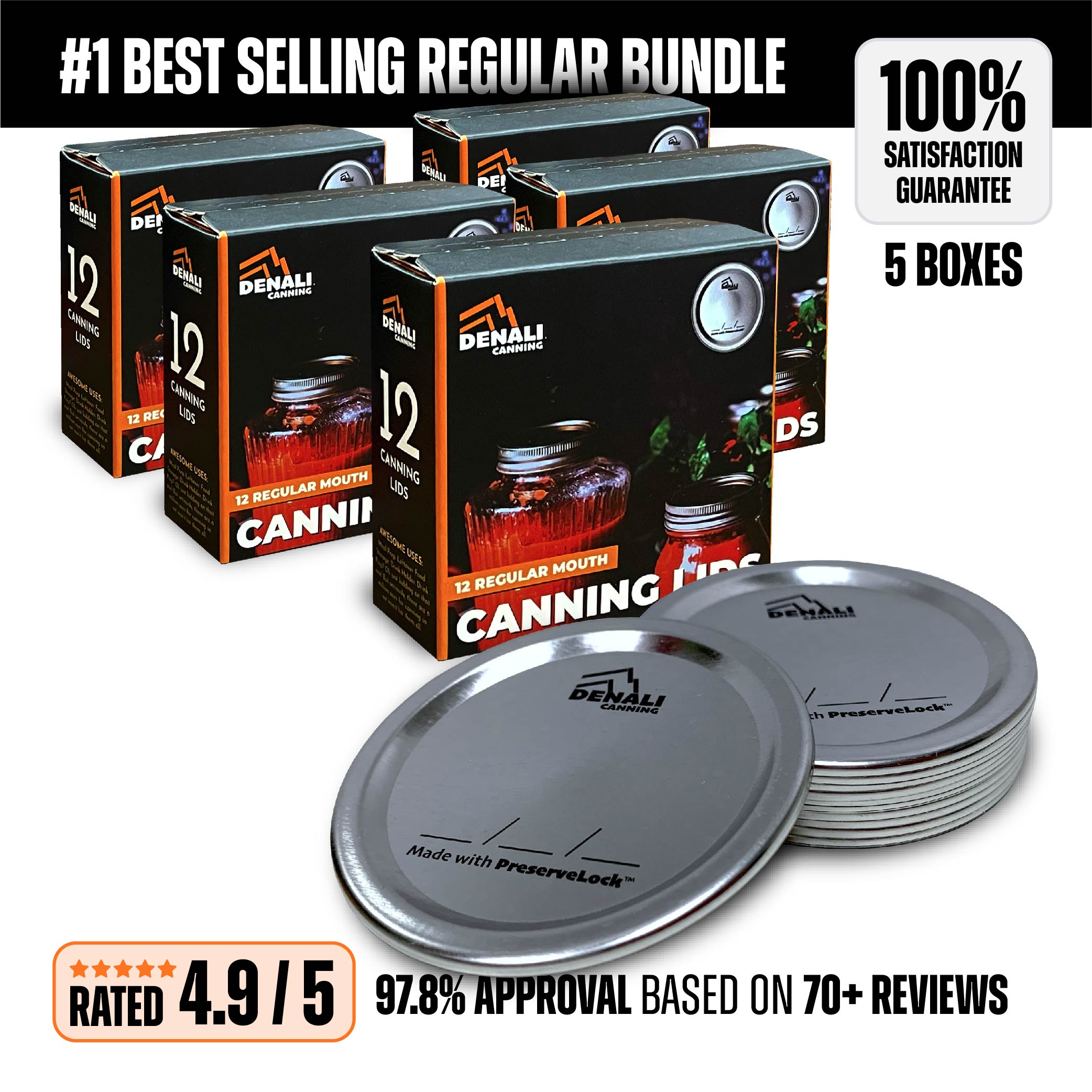 Premium Canning Lids and Supplies at Denali Canning