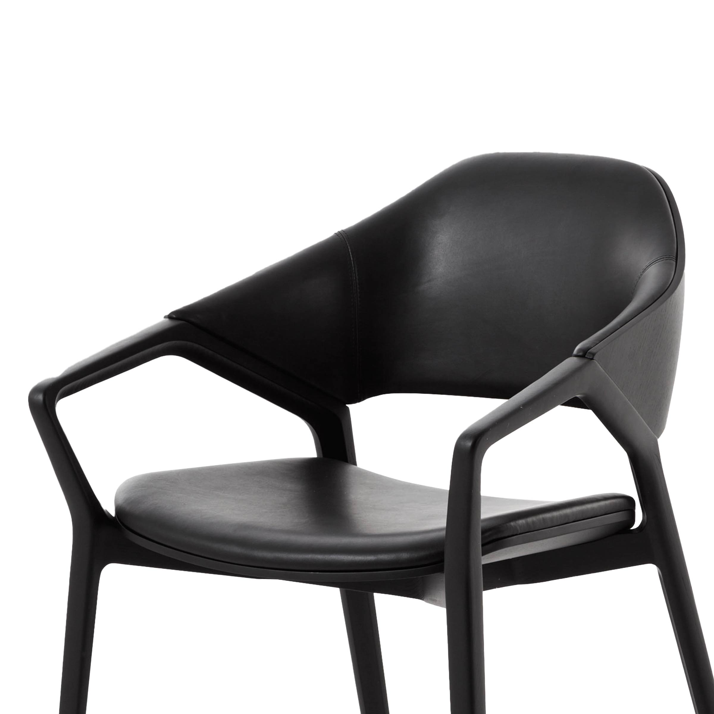 Wood and Leather Chair ICO by Ora ïto for Cassina. Shop on Design
