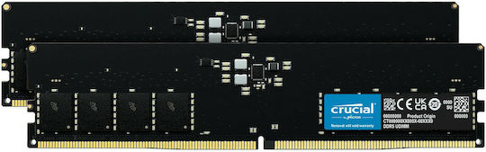 Crucial 32GB DDR5 RAM cu 2 module (2x16GB) și Viteză 4800 pentru